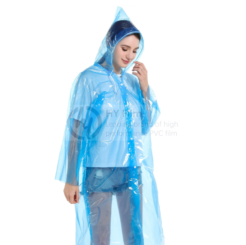 0.1mm-0.5mm RoHS Standard Super Transparent Colorful PVC Plastic Film for Bag Raincoat