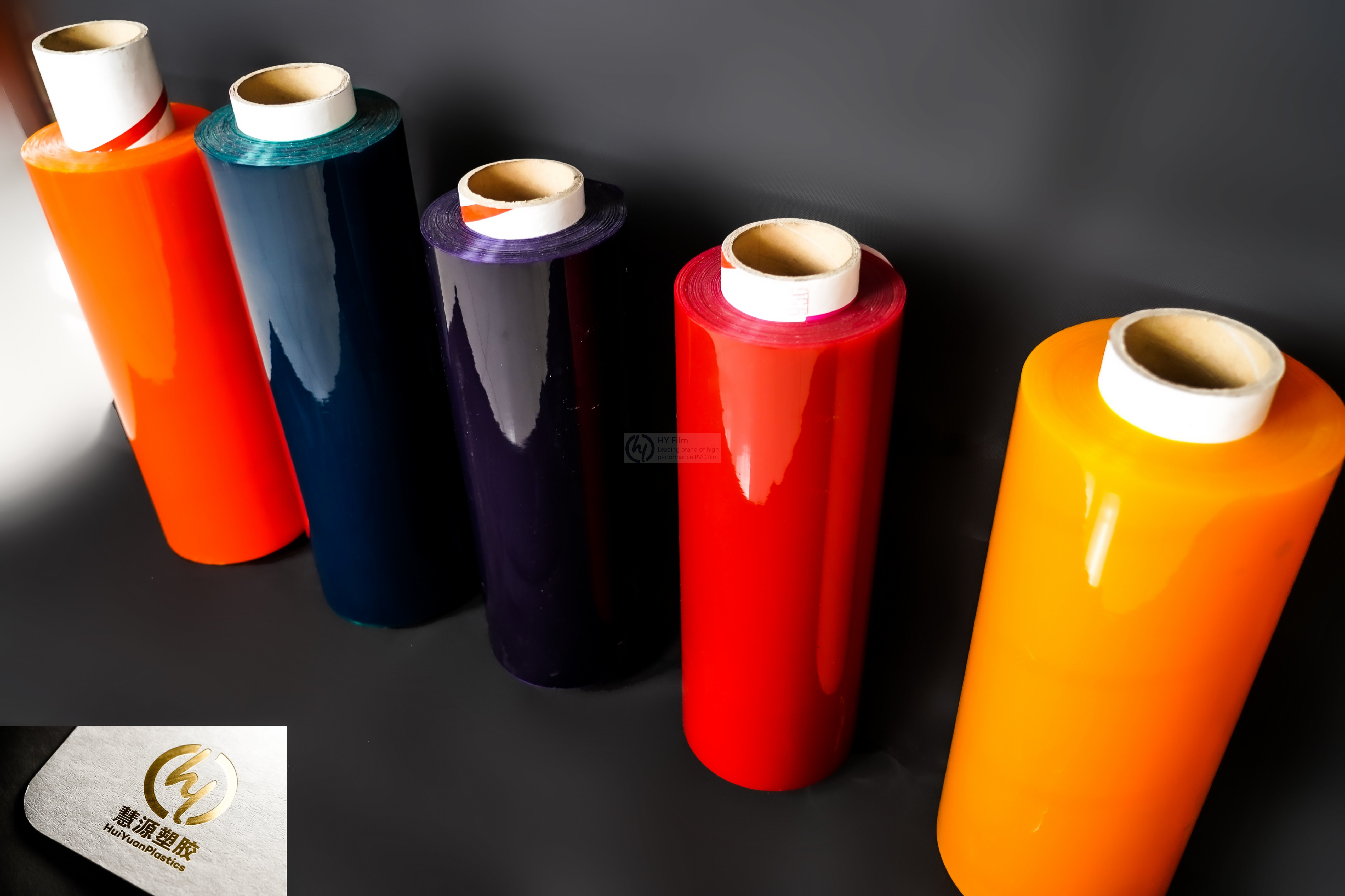 0.1mm-0.5mm RoHS Standard Super Transparent Colorful PVC Plastic Film for Bag Raincoat